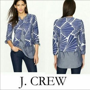 J.Crew Navy White Fanfare Blazer